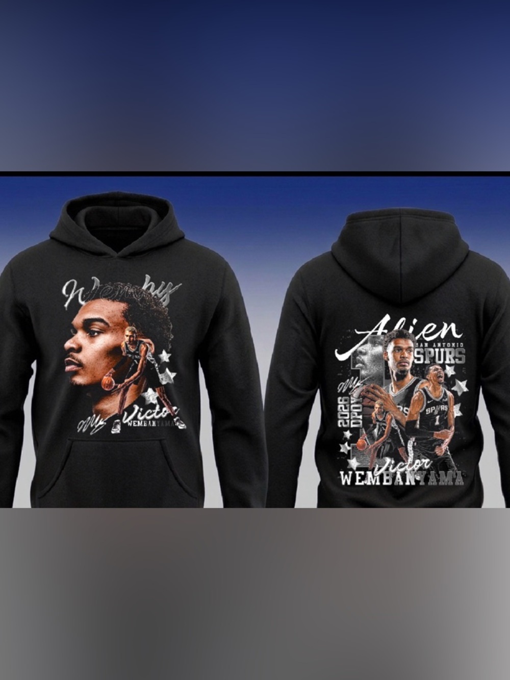 Victor Wembeyama Pullover Merch Hoodie S-5XL New 2026